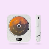 White CD Player Bluetooth CD Player Supporting FM Radio/USB Drive/TF Card Modes with Desktop Stand