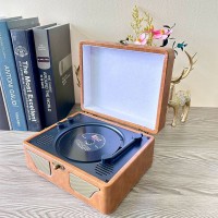 Years Stay Brown Bluetooth CD Player Portable CD Player with Speakers Present Home Decoration