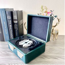 Years Stay Dark Green Bluetooth CD Player Portable CD Player with Speakers Present Home Decoration