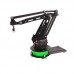 3DOF Robot Arm Mechanical Arm Robotic Arm (Matte Black) w/ Control Board + Power Adapter + Gripper