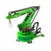 3DOF Robot Arm Mechanical Arm Robotic Arm (Green) with Control Board + Power Adapter + Air Pump