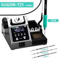 SUGON T21 120W Solderer Station Soldering Iron Station Comes with T210 Handle + 3pcs Soldering Tips