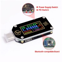 TC66C Type-C Current Voltage Tester Meter Fast Charging USB PD Trigger USB & Bluetooth Communication