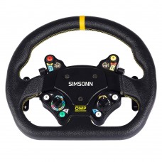 SIMSONN D-Shaped Steering Wheel Racing Wheel Compatible with G29 for Logitech T300 for Thrustmaster
