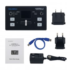 Feelworld LIVEPRO L1 V1 Multi-Format 4CH Video Mixer Video Switcher 2" Screen for Livestreaming