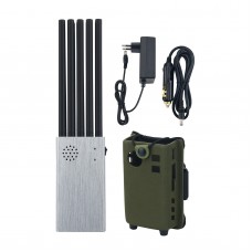 HamGeek N10-D Signal Blocker for Phone 4G/3G/2G + WiFi 2.4G + GPS + LOJACK + Walkie-Talkie UHF/VHF