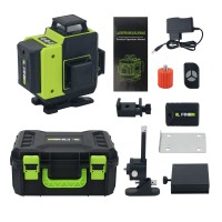 LFINE LLX-360-01 16-Line Green Light Self Leveling Laser Level with Touch Button for Wall Floor Tile