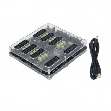 Automatic Distributor Converter 6 Input 3 Output Distributor with USB Cable for Scart Switcher Converting Board Device