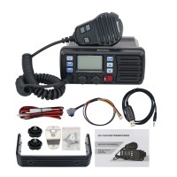 RS-507MG 25W VHF Mobile Transceiver Marine Transceiver with Built-in GPS Module + Programming Cable