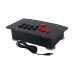 HAMGEEK HG-J500B Arcade Controller Fight Stick Game Controller with Black Red Buttons for Hitbox PC