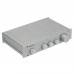 BRZHIFI L1 Frosted Silvery Pure Class A 2.0/2.1 Channel HiFi Audio Power Amplifier 3-Channel Wired In and 1-Channel Out