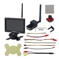5.8G 2000mW Wireless Video Transmission System FPV Transmitter Receiver with 7" IPS Receiving Screen