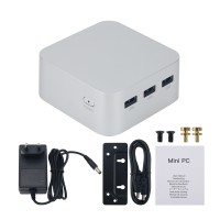 T8PLUS N100 8GB+256GB Mini PC Mini Computer Desktop Gaming Computer with Dual 1000M Network Port