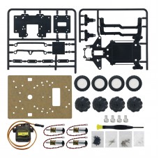 YOURFUN 3-Mode Smart Robot Car Kit Robot Car Chassis w/ Differential Ackerman & Mecanum Wheel Modes