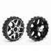 WHEELTEC 180mm Mower Rubber Wheel 8mm Clasp Fixed Coupling Big Sawtooth Anti-skid Obstacle Crossing Wheel for Intelligent Car