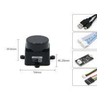 WHEELTEC STL-19P LiDAR Intelligent Robot Laser Radar with Serial Port Adapter Board ROS1/2 TOF Ranging Built-in Brushless Motor