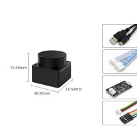 WHEELTEC LD06 LiDAR Intelligent Robot Laser Radar with Serial Port Adapter Board ROS1/2 TOF Ranging Built-in Brushless Motor