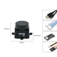 WHEELTEC LD19 LiDAR Intelligent Robot Laser Radar with Serial Port Adapter Board ROS1/2 TOF Ranging Built-in Brushless Motor