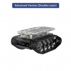 Hiwonder Tracked Chassis Tank Chassis Shock Absorption Robot Chassis Advanced Version (Double Layer)