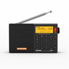 SIHUADON D-808 FM Stereo/LW/MW/SW-SSB AIR RDS Full Band Radio Type-C Interface + 2000mAh Battery