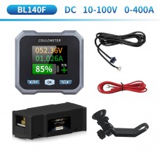 JUNCTEK BL140F 0-400A Bluetooth Waterproof Coulometer Battery Monitor Ammeter Voltmeter with Rearview Mirror Mounting Bracket