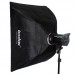 Godox FW50*130CM Softbox Portable Rectangular Honeycomb Grid Softbox Lighting Kit with Bowens Mount for Photo Studio