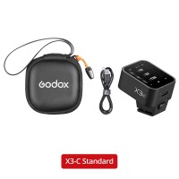 Godox X3-C Wireless Flash Trigger HD Touch Screen High Speed TTL Automatic Metering for Canon Camera Support TCM Transform