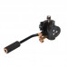 Q08S 3-Way Tripod Head Panoramic Head Pan Tilt Tripod Head with Quick Release Plate for DSLRs
