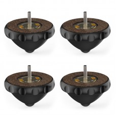 4pcs Black Point M3 Speaker Spikes Speaker Isolation Spikes Compatible with Target Base Isolation Feet