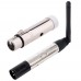 2.4G Wireless Antenna 3Pin Male Connector DMX512 Transmitter with Female Connector DMX512 Receiver