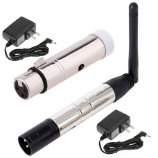 2.4G Wireless Antenna 3Pin Male Connector DMX512 Transmitter with Female Connector DMX512 Receiver