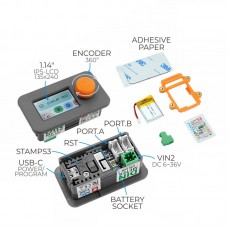 M5Stack Din Meter Programmable Embedded Development Board Keyboard Rotatory Encoder with 1.4-0-inch ST7789 Screen