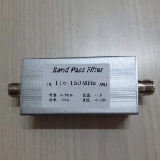 BPF 116-150MHz Band Pass Filter 100W Anti-interference High Quality RF Accessory with M-type Connector