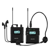 ANLEON MTG-400 570-590MHz Wireless Microphone System for Tourist Guide Simultaneous Interpreting (1*TX + 1*RX)