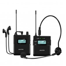 ANLEON MTG-400 570-590MHz Wireless Microphone System for Tourist Guide Simultaneous Interpreting (1*TX + 1*RX)