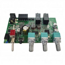 2x25W DC12-24V Bluetooth Power Amplifier Board BT5.0 Stereo 2.0 Digital Amplifier Board Support Treble and Bass Adjustment