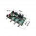 2x25W DC12-24V Bluetooth Power Amplifier Board BT5.0 Stereo 2.0 Digital Amplifier Board Support Treble and Bass Adjustment