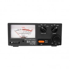 RS-102 1.8-200MHz HF/V/U Band SWR & Power Meter Digital Display Shortwave High Precision 200W RF Power Meter