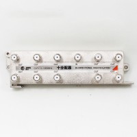 CATV-10FP 5-1000MHz High Quality 10-Channel TV Splitter Bi-directional High Isolation Coaxial Cable Splitter