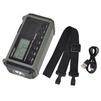 HRD-905 Emergency Radio FM/AM/SW/WX Radio with Emergency Alarm All Band Radio Supports Lighting