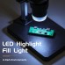 G5 10MP 1-1000X HD Industrial Microscope Digital Microscope with Aluminum Alloy Stand & 5.5" LCD