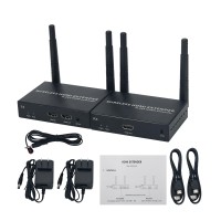 Wireless HDMI Extender One Transmitter and One Receiver 200M 1080P Transmission Support IR Remote Control