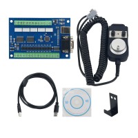 CNC Driver Board Breakout Board USB MACH3 Engraving Machine 5 Axis with MPG Handwheel Stepper Motion Controller Card