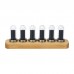 D'ESIGN IPS RGB LED Music Spectrum Pseudo Glow Tube Rhythm Light Punk Alarm Clock with Beech Base