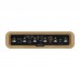 D'ESIGN IPS RGB LED Music Spectrum Pseudo Glow Tube Rhythm Light Punk Alarm Clock with Beech Base