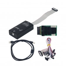 For Jlink V12 JTAG SWD Programmer MCU Debugger STM32 Emulator + Adapter Board + 7 Kinds of FFC Cables