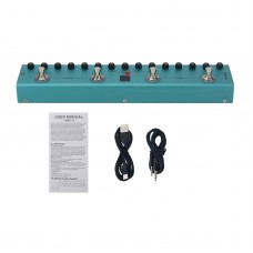 TANK-G Portable Multifunctional Electric Guitar Effects Pedal Delay/Reverb with 36 Editable Presets for M-WAVE