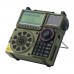 HRD-C919 Camel Gray Sergeant Style All Band Radio MW SW Full Frequency Receiver Bluetooth/Music Play