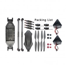 Tarot H720A 724mm Wheelbase Quadcopter Frame Kit Drone Kit w/ 2 Batteries & H-Shaped Aluminum Frame