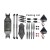Tarot H720A 724mm Wheelbase Quadcopter Frame Kit Drone Kit w/ 2 Batteries & H-Shaped Aluminum Frame